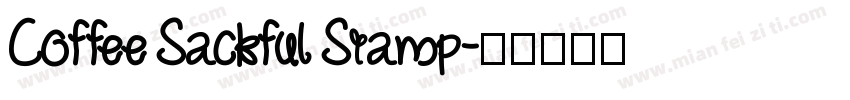 Coffee Sackful Stamp字体转换